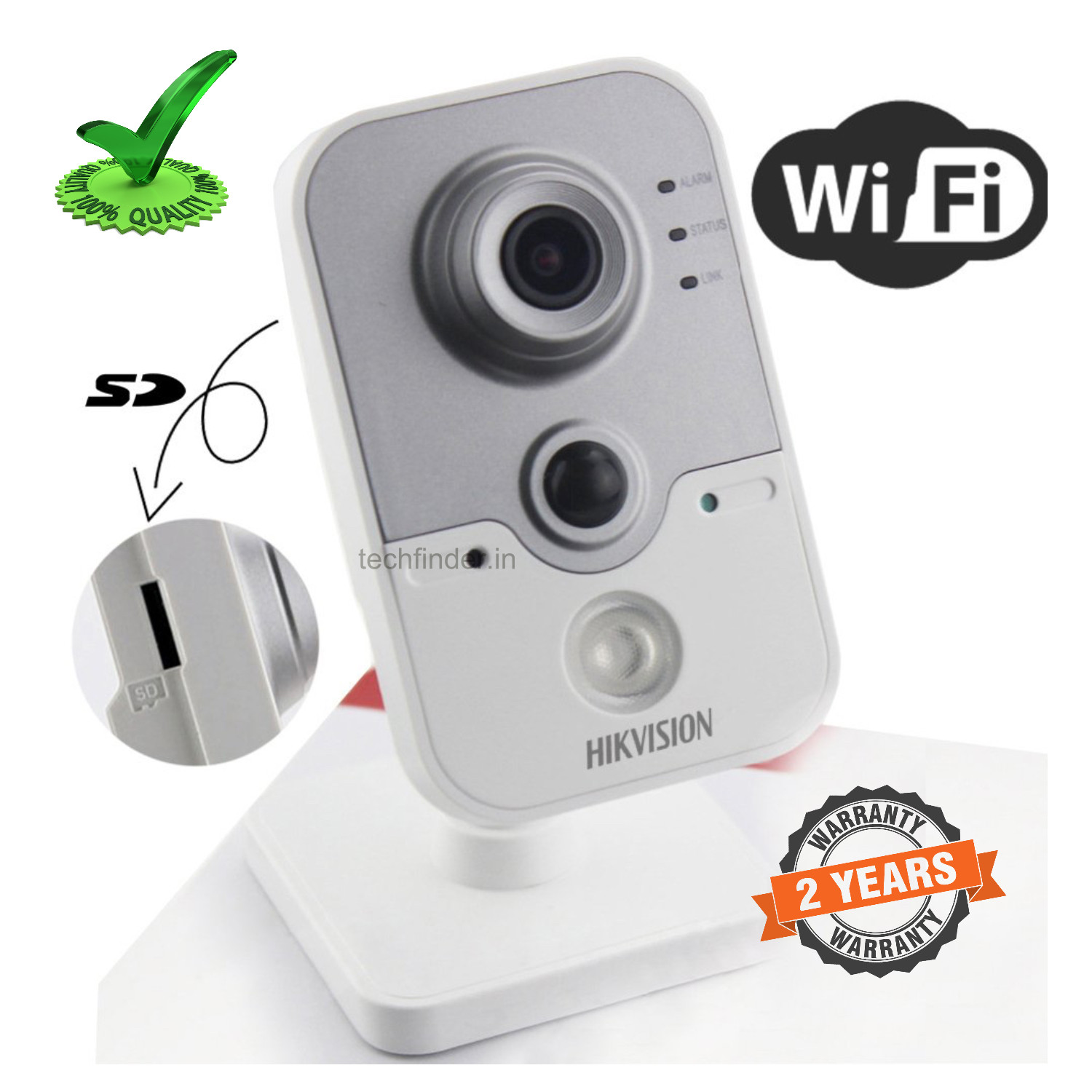 Hikvision DS-2CD242PF-I(W) 2mp Wi-Fi Alarm Pro Spy Cube Camera