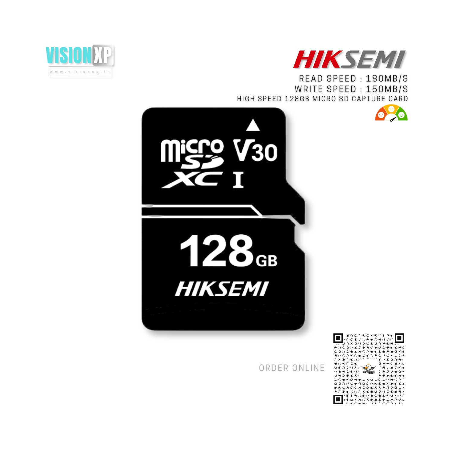 Hiksemi 128GB High Speed Capture Micro SD Card